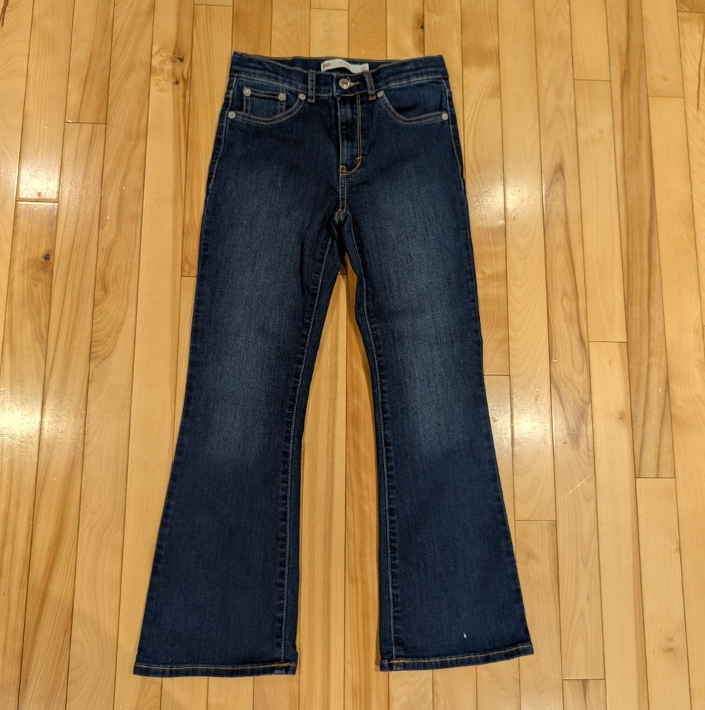 Levi's Dark Blue Flare Girls Jeans